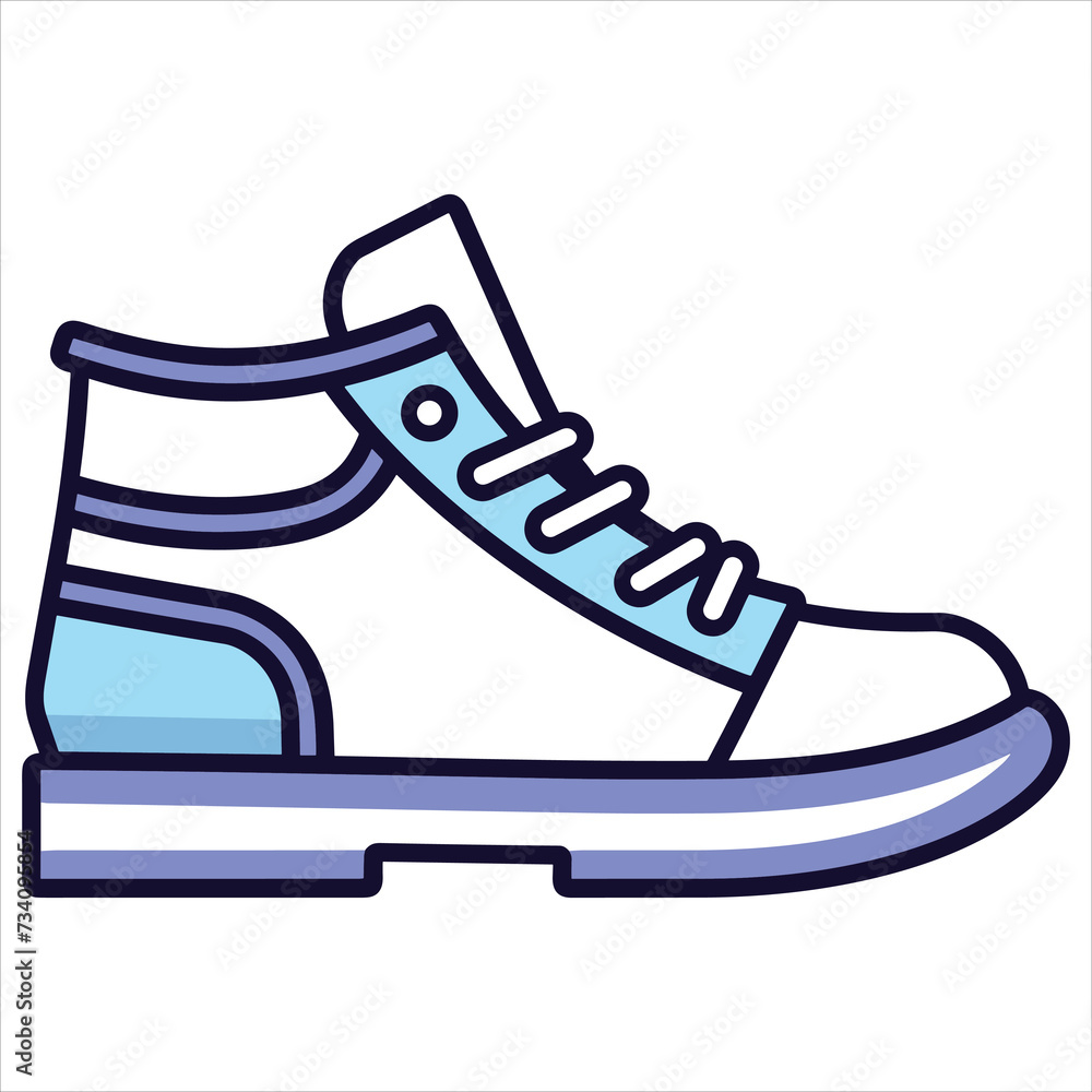 shoes flat icon outline in the style of simple vector shoes flat icon outline in the style of simple vector