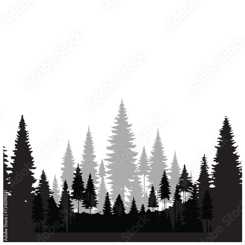 Free download forest tree illustrations
