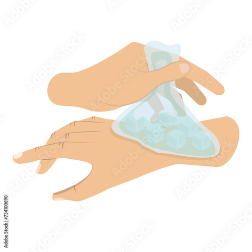 3D Isometric Flat Vector Illustration of First Aid For Trauma, Emergency Help. Item 2