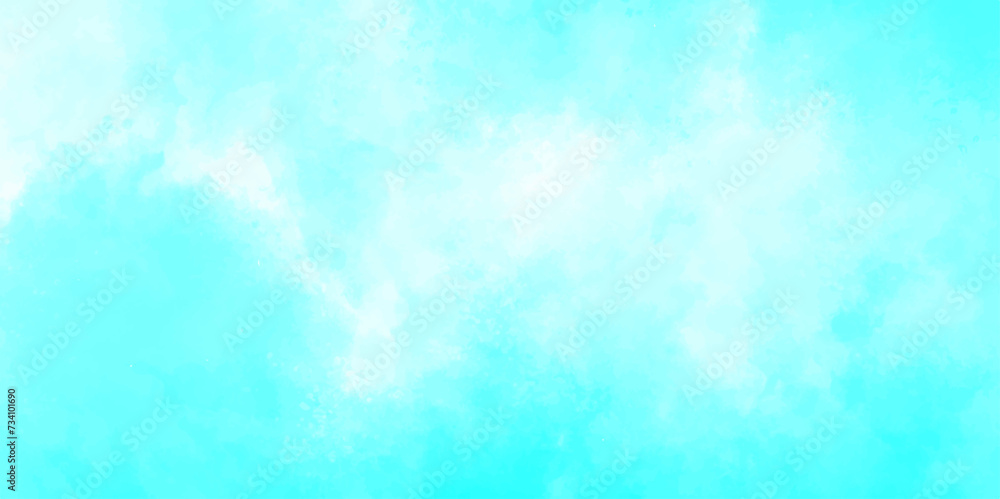 Abstract Sky Watercolor Palette with White Clouds and Gentle Blues. Perfect for Summery Designs, Clear Atmospheres, and Bright Visual Inspirations