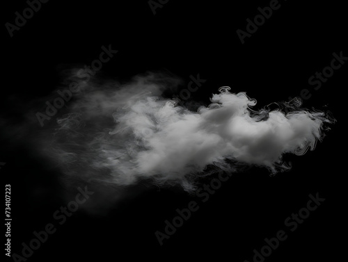 smoke moving against a black background in the style 