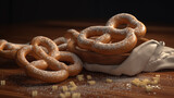 Powdered pretzels baking homemade