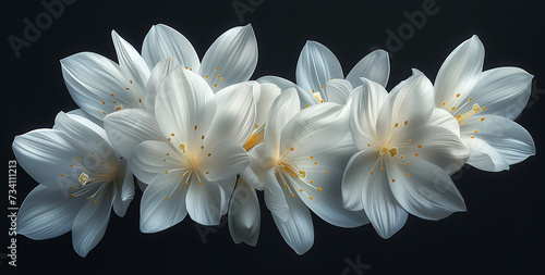 spring white fleur dor in the style of minimal retouc photo