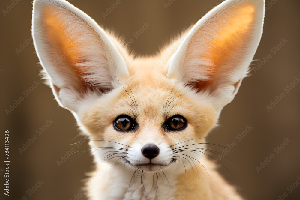 Obraz premium Enchanting Fennec Fox with Striking Ears