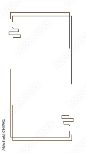 new elegant vector backgrounds modern frame white and gray line backgrounds for videos and i phone users, frame for your text on white