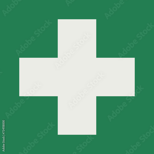 SAFETY CONDITION SIGN PICTOGRAM, FIRST AID ISO 7010 – E003, SVG