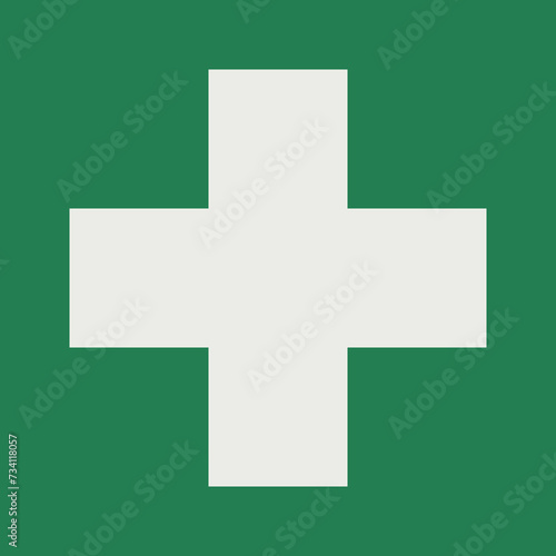 SAFETY CONDITION SIGN PICTOGRAM, FIRST AID ISO 7010 – E003