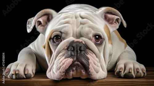 dog bulldog english white