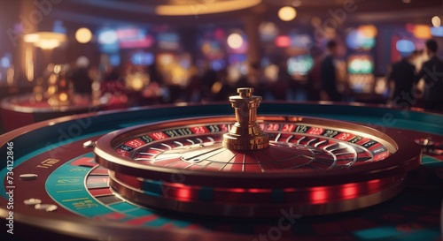 Roulette wheel gambling casino, jackpot, win, addiction