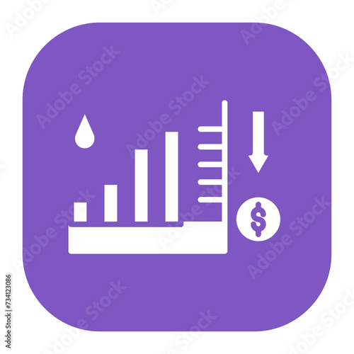 Oil Price Decrease Icon