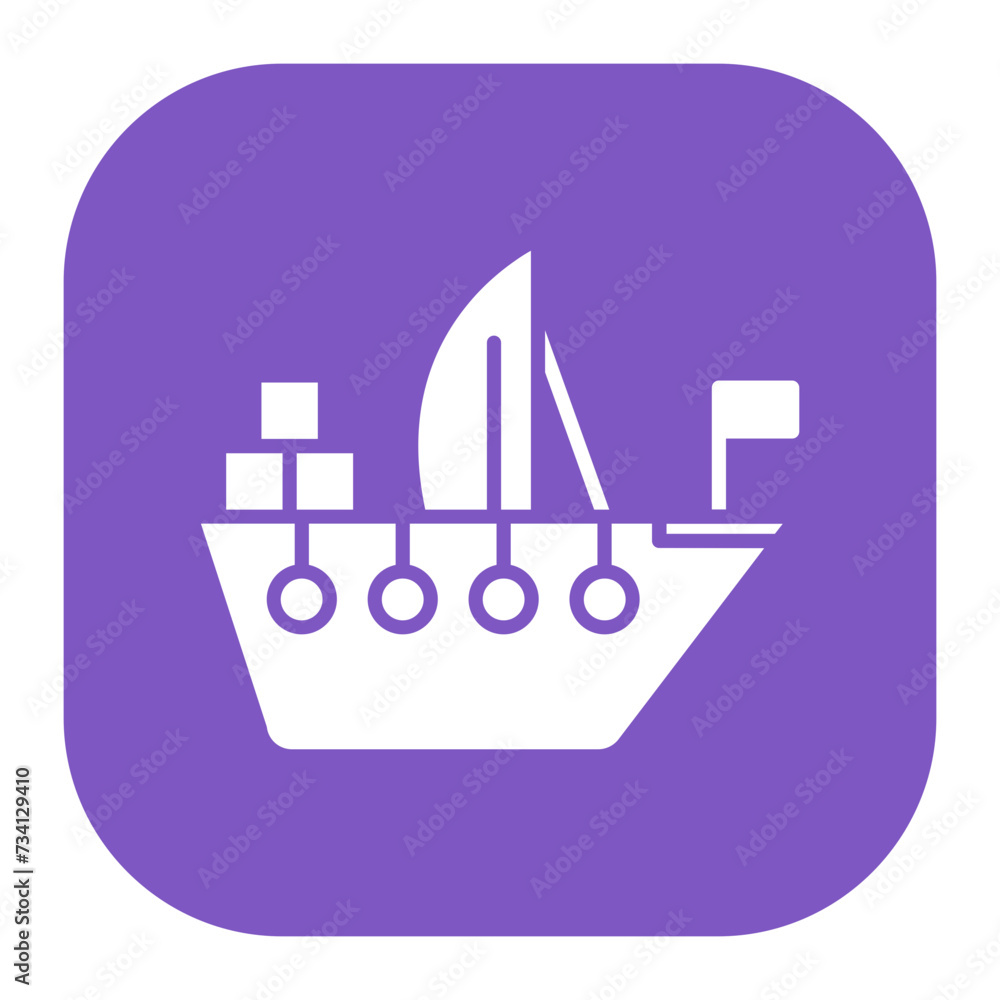 Fototapeta premium Dinghy Icon