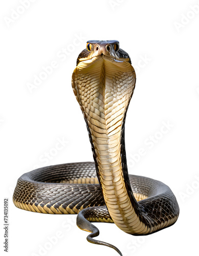 Illustration of dangerous cobra snake