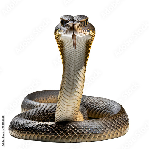 Close up cobra snake portrait