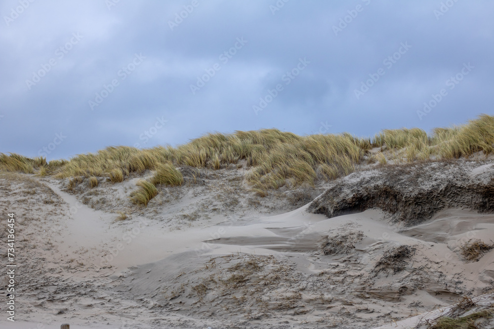 Dunes on a windy day