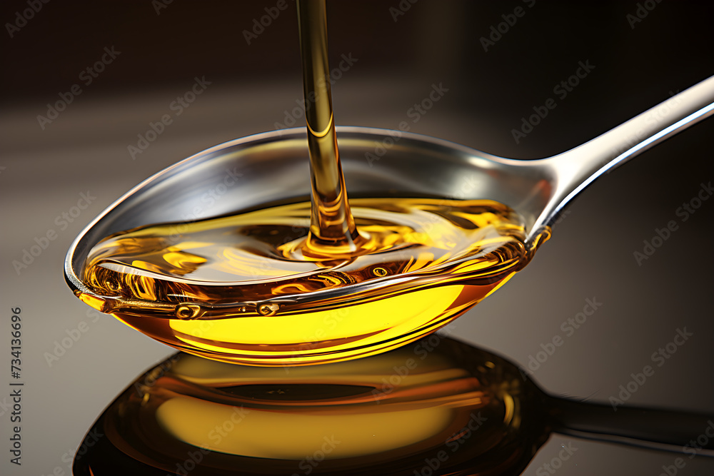 drop of yellow vegetable oil Generative AI drop of yellow vegetable oil Generative AI