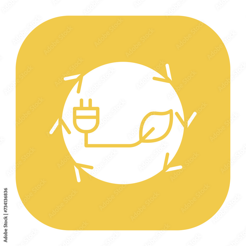 Obraz premium Green Energy Icon