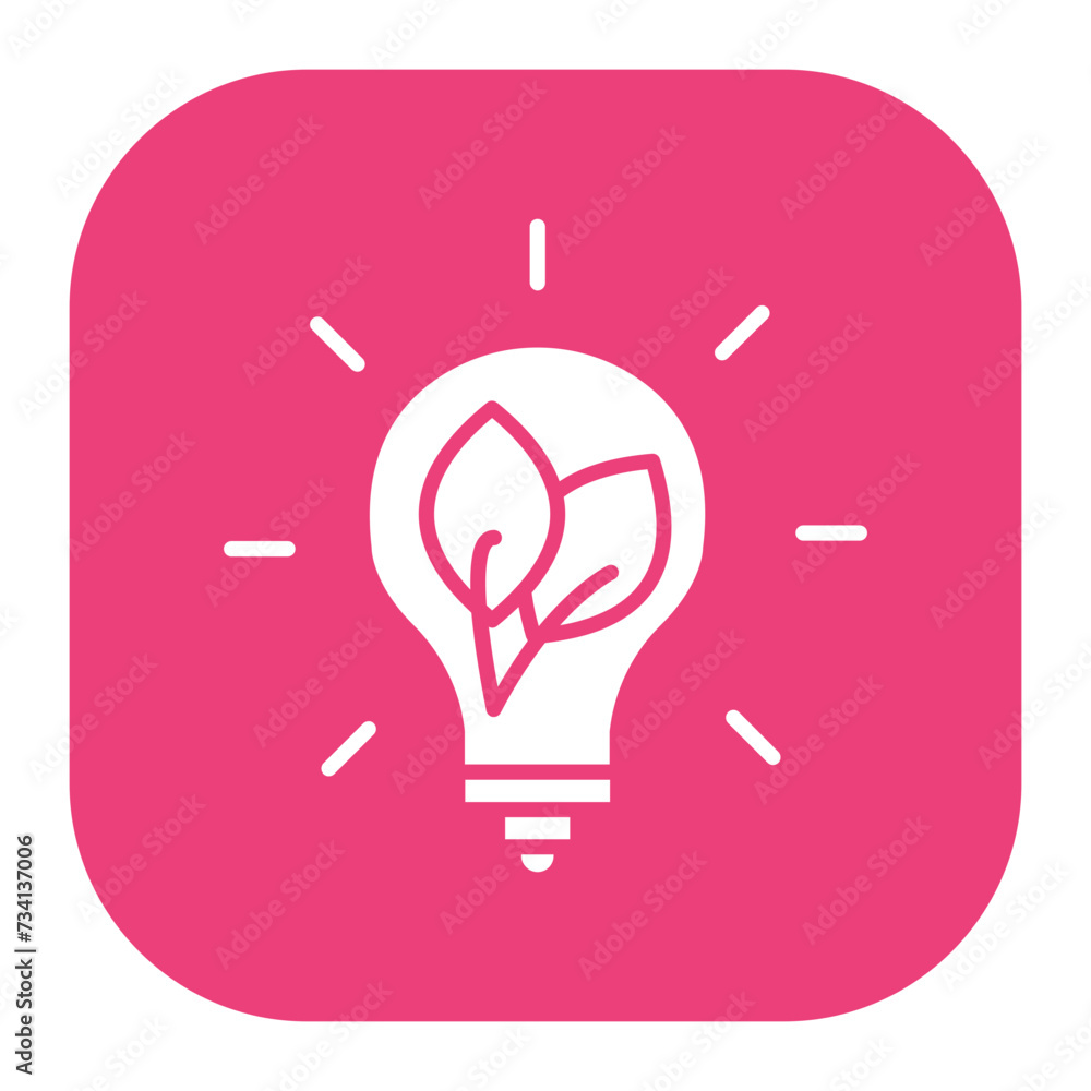 Eco Bulb Icon Eco Bulb Icon