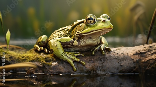 frog in nature