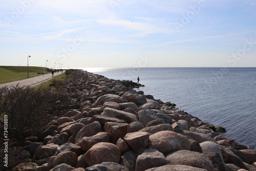 Path along the sea in Malmö, Sweden