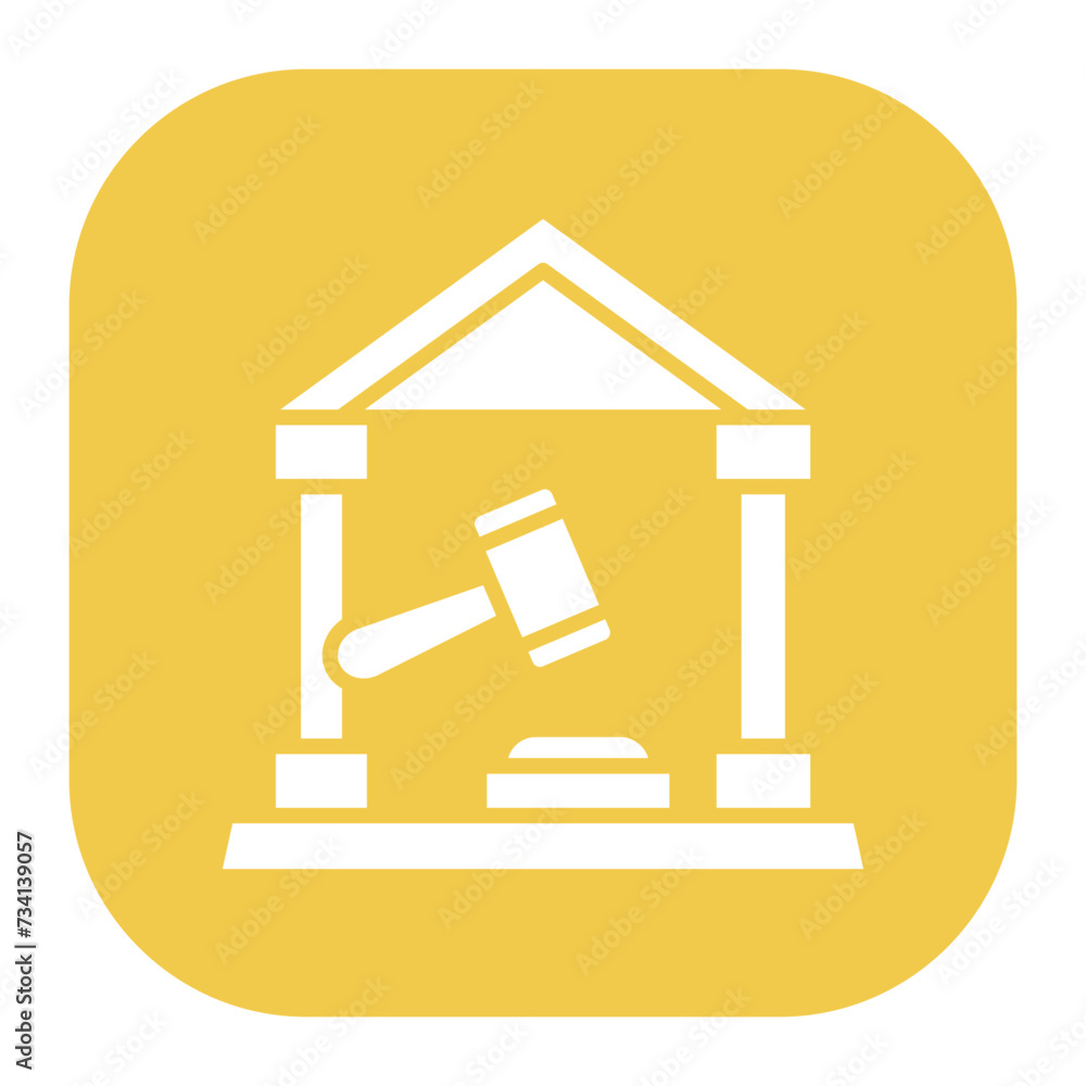 Fototapeta premium Court House Icon