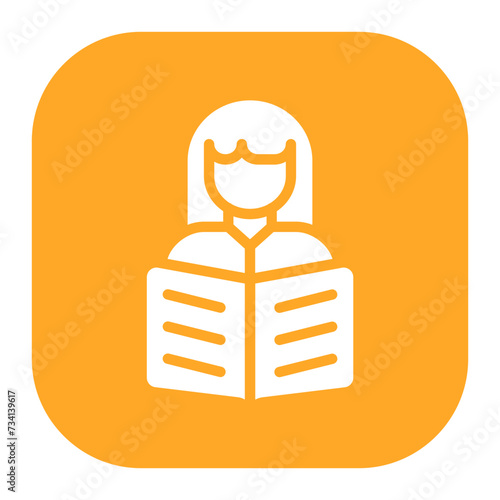 Woman Reading Icon