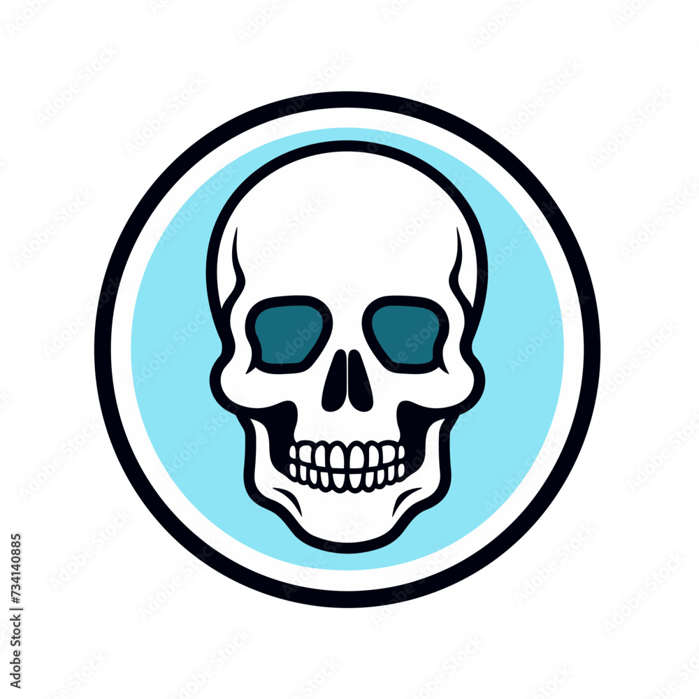 skull  vector illustration isolated transparent background logo, cut out or cutout t-shirt design