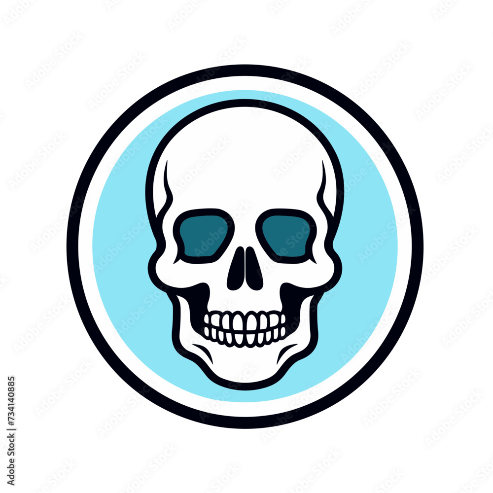 Obraz premium skull vector illustration isolated transparent background logo, cut out or cutout t-shirt design