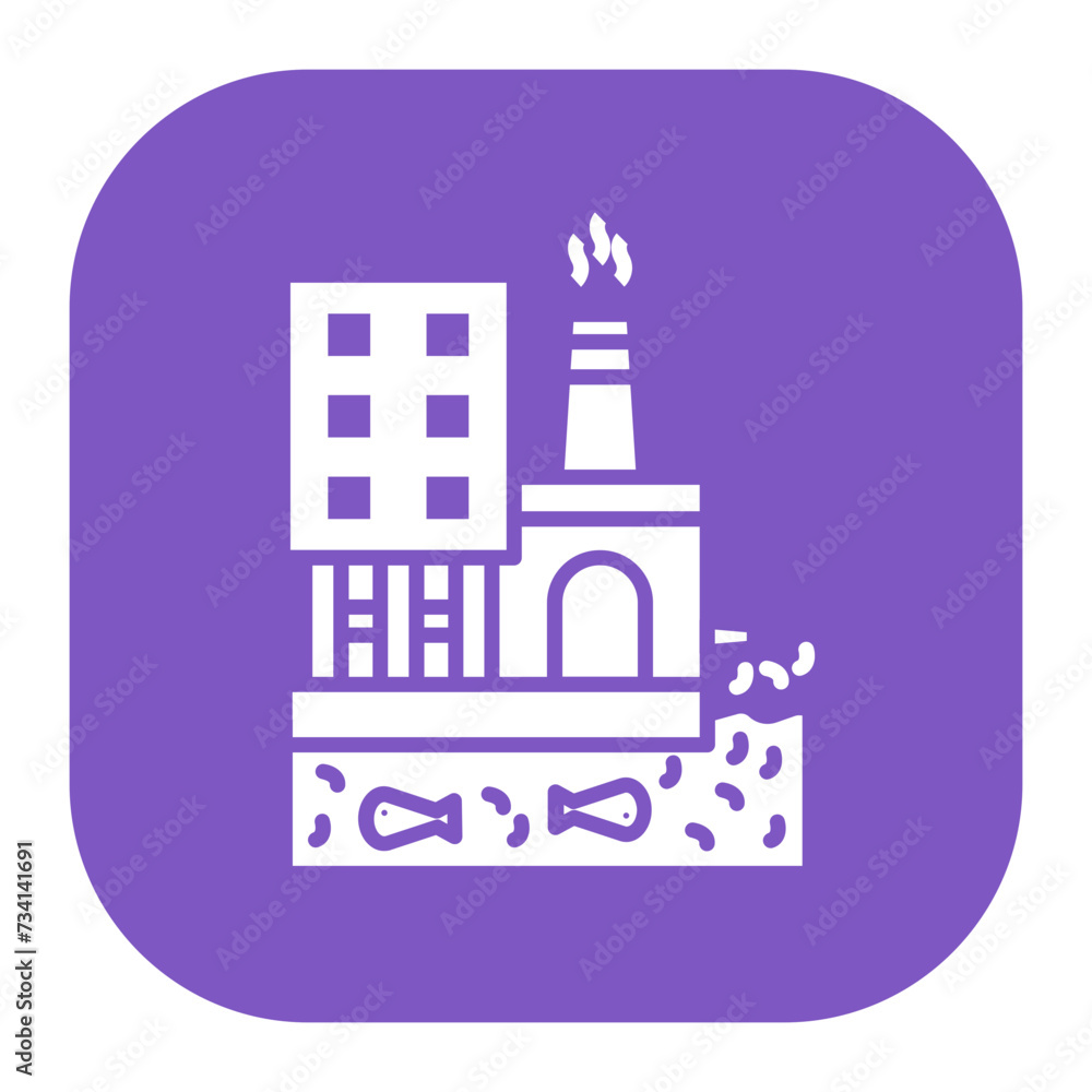 Factory Waste Icon Factory Waste Icon