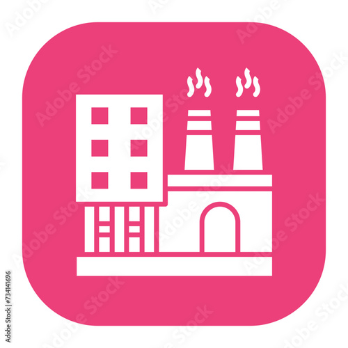 Factory Pollution Icon