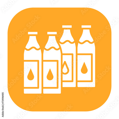 Milk Bottles Icon