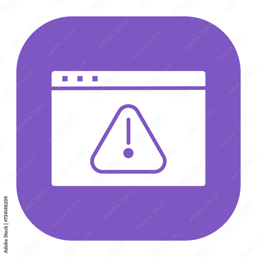 Website Error Icon Website Error Icon