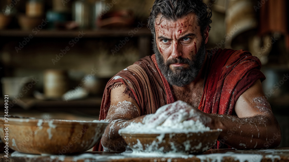 Religious Depiction of a Biblical Scene: Pontius Pilate, who Presided over the Trial of Jesus, Washes his Hands of the Matter Wallpaper Background Symbol Image Digital Art Religious Depiction of a Biblical Scene: Pontius Pilate, who Presided over the Trial of Jesus, Washes his Hands of the Matter Wallpaper Background Symbol Image Digital Art