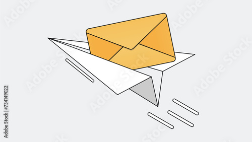 Fast Email Delivery Concept Illustration