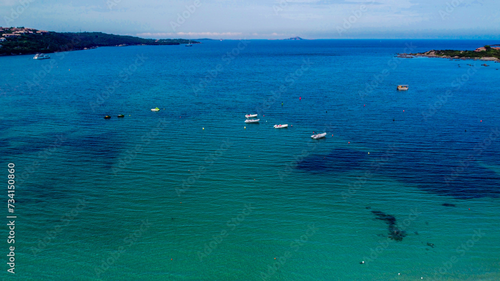 A beach and sea in the Gulf of Marinella in - Olbia - Sardinia - Italy A beach and sea in the Gulf of Marinella in - Olbia - Sardinia - Italy