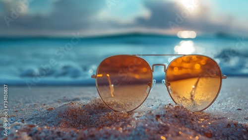 Wallpaper Mural Sunglasses on the Beach Torontodigital.ca