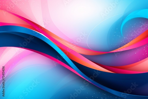Abstract background with pink and blue waves for health awareness, Digestive System Issues photo