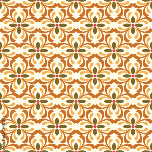 Geometrics Fall autumn fabric seamless vector pattern design.