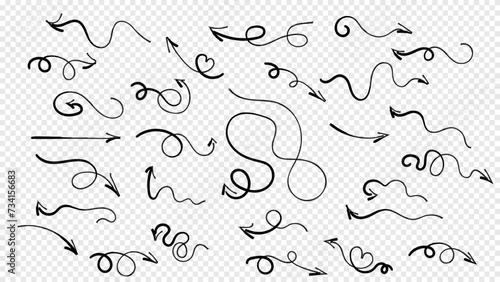 Different brush drawn charcoal arrows seamless pattern. Bold lightning shaped arrows. Hand drawn various bold straight lines with angles. Abstract geometric zigzag. Sketchy grunge style. Seamless art