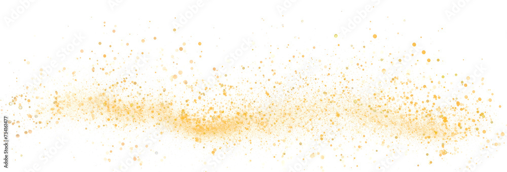 Gold Dust Swirl Elegance, PNG File of Isolated Cutout