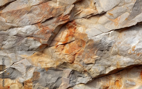 Close-up view of a multicolored rock surface showcasing natural textures and patterns.