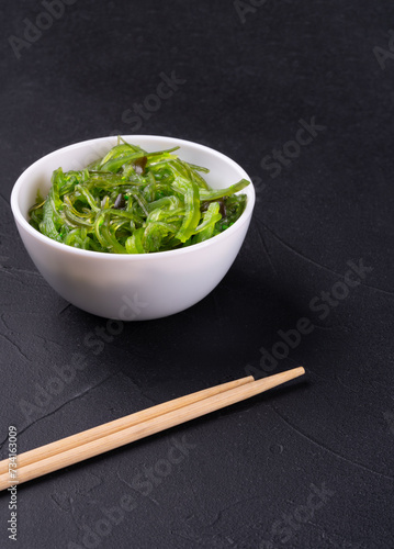 Chuka seaweed salad in a plate