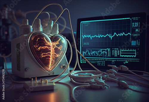 New Technologies in Electrophysiology and Clinical Arrhythmology - Conceptual Illustration. Generative AI