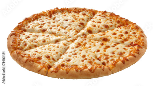 4 Cheese Pizza on Transparent Background