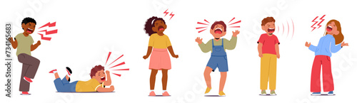 Toddlers Unleashes Piercing Screams, Thrashing Limbs, And Tears In The Midst Of A Tantrum, Expressing Frustration