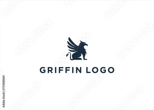 Griffin logo design vector illustration