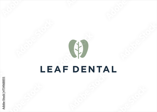 Nature Leaf Dental logo design inspiration template