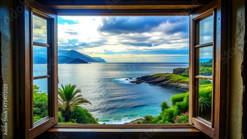 -sea-view-outside-the-vacation-home-window----- © ma