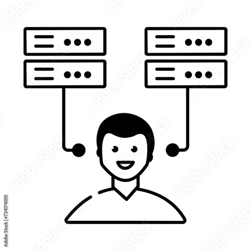 Linear Style Web Programming Icon