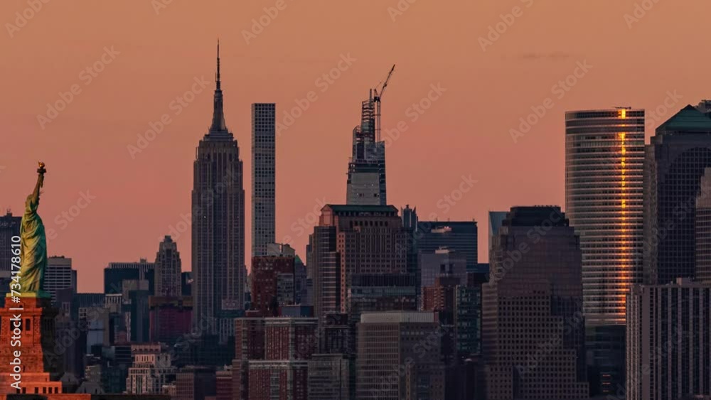 New York City skyline timelapse New York City skyline timelapse