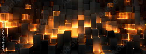 flame wallpaper black orange white background with a fire surround, in the style of voxel art, cubo-futurism, dark gray and gold, luminous reflections, layered abstracts, grid-based, precisionist art